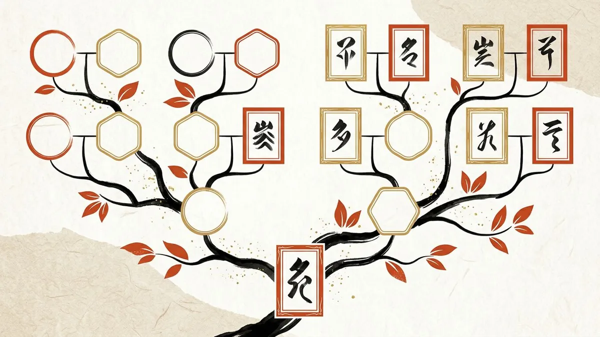 【図解】故人(亡くなった人)の家系図の書き方|二重枠と没年