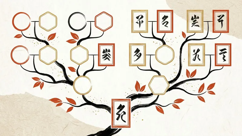【図解】故人（亡くなった人）の家系図の書き方｜二重枠と没年