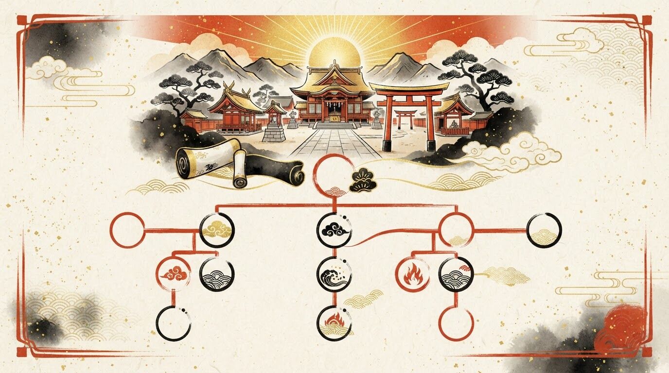 天照大御神の家系図|古事記・日本書紀でたどる神々の系譜を図解