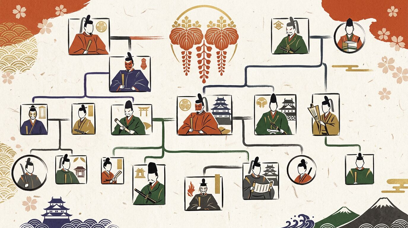 今川家の家系図|氏親・義元から氏真まで駿河今川氏を図解