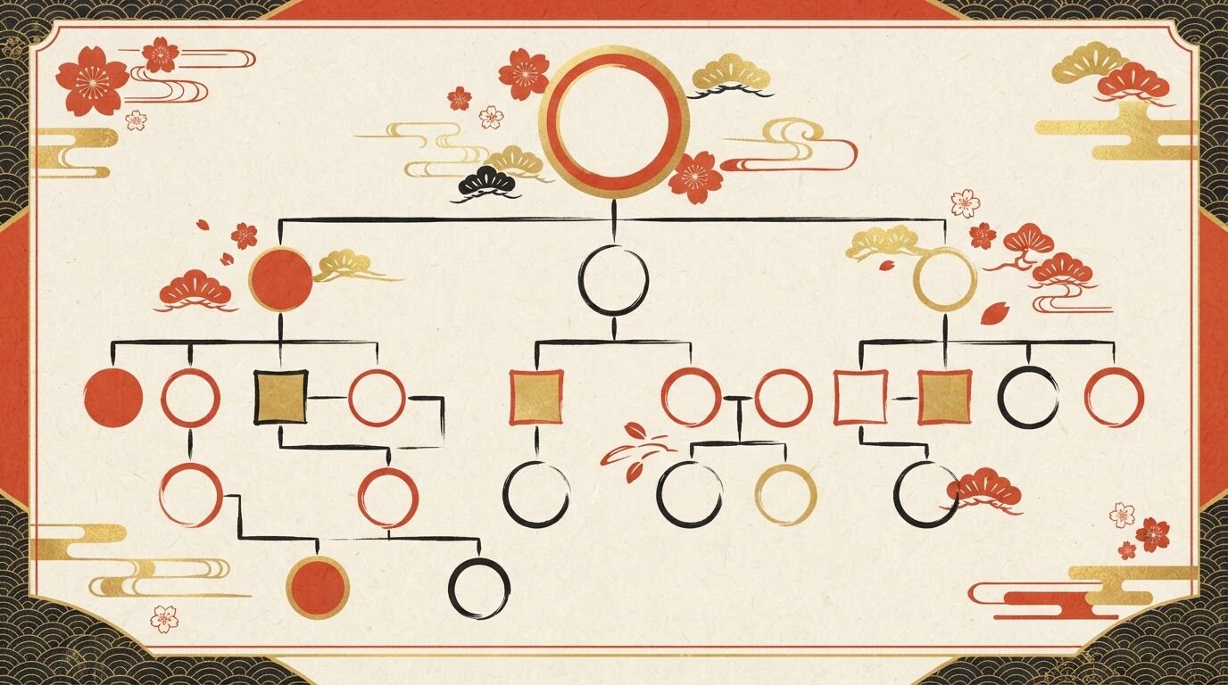 岩崎家の家系図|三菱四代を生んだ兄弟二系統のイメージ