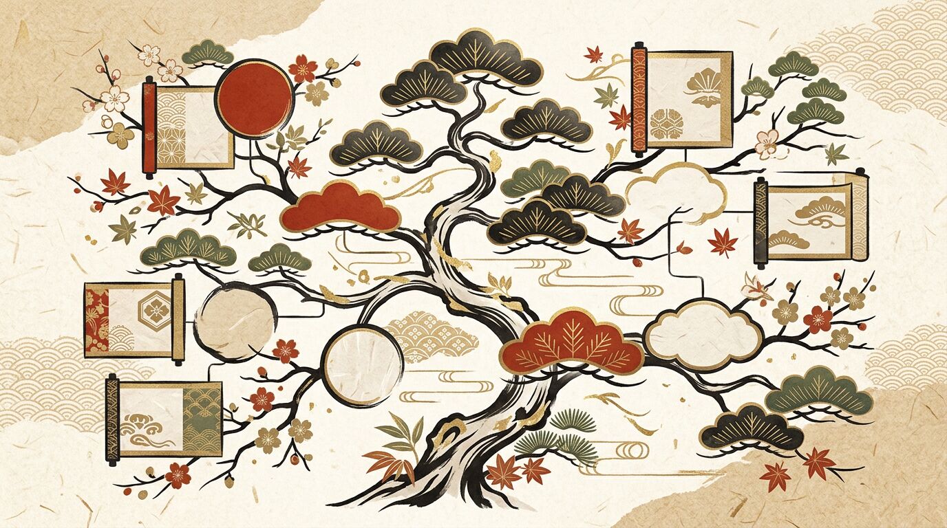 おしゃれな家系図のデザイン・イラスト・素材｜作り方と選び方を解説