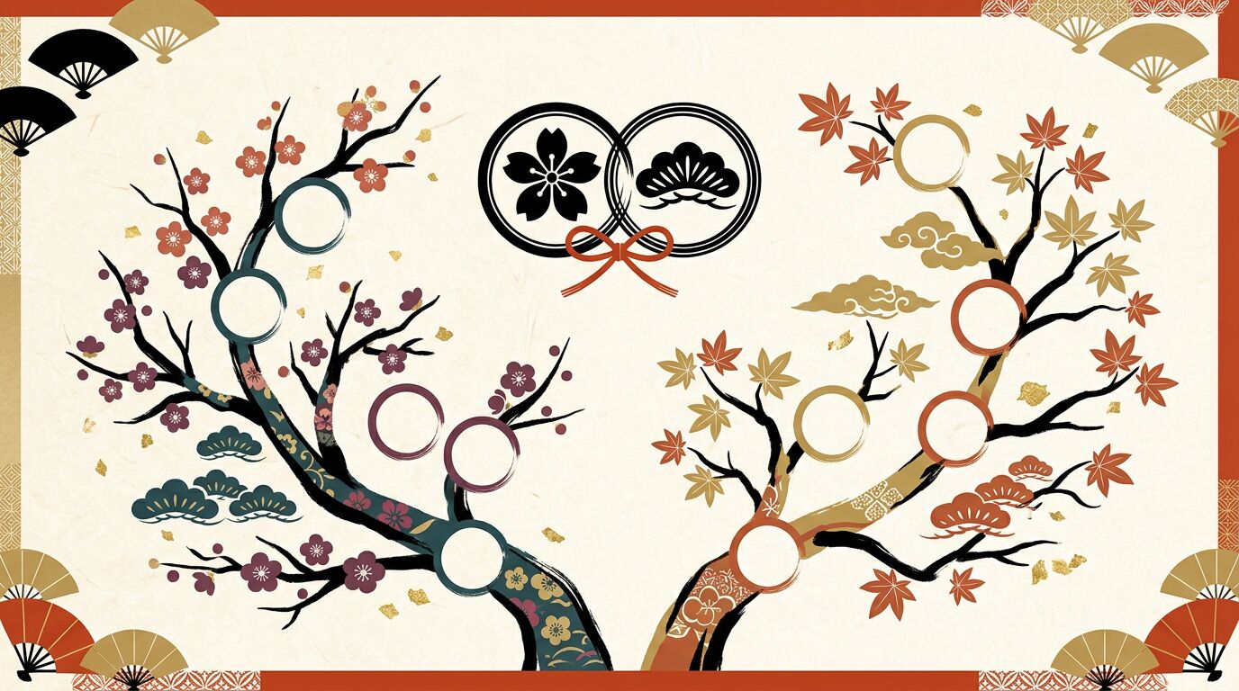 結婚式の家系図・プロフィールブックの作り方｜両家を図解で紹介