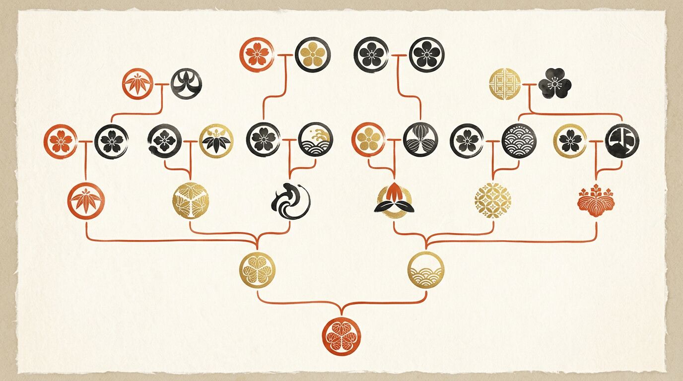 高祖父・高祖母の親等と家系図での位置を整理する図解