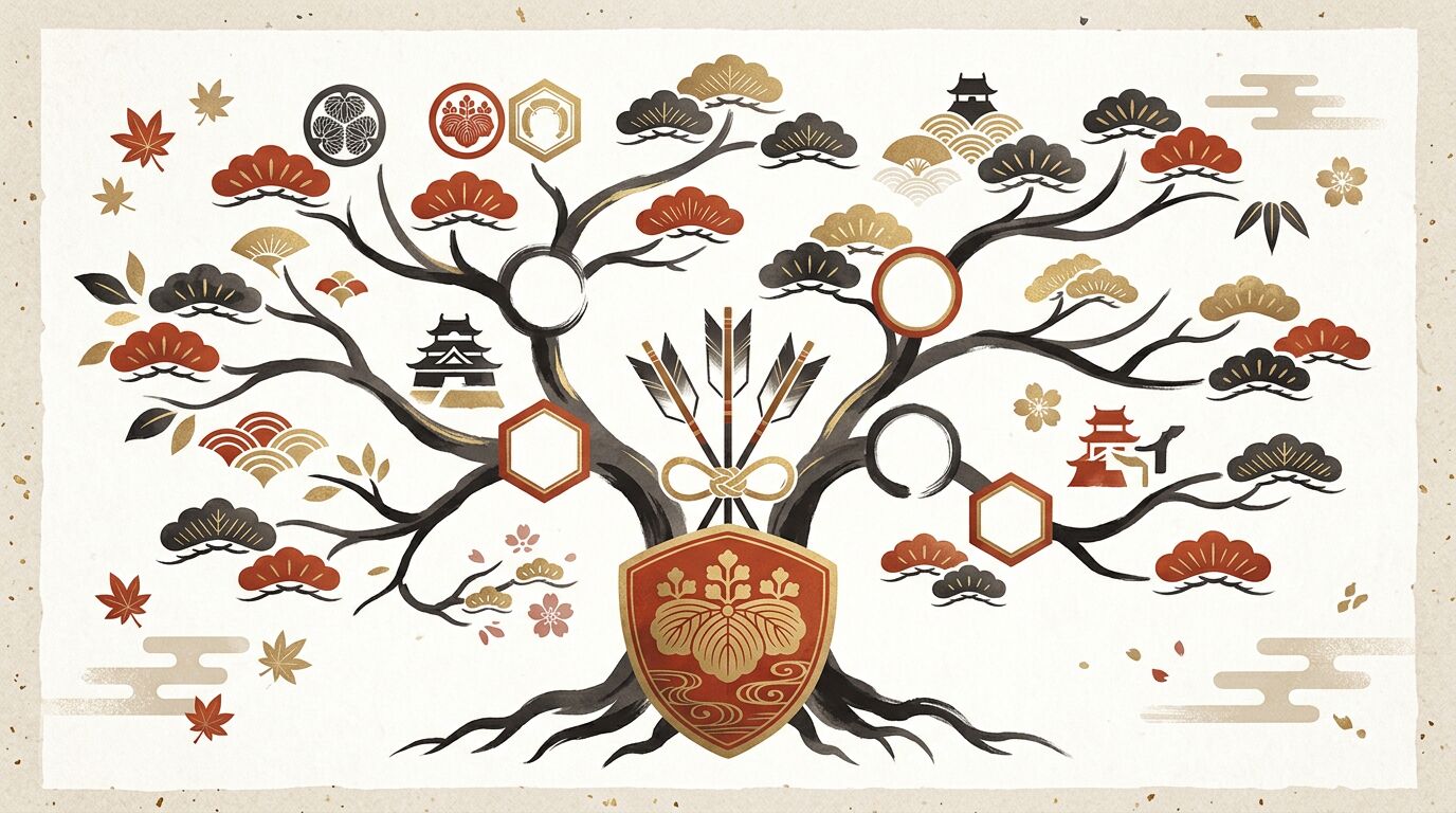 毛利家の家系図|元就と三本の矢・吉川・小早川を図解で解説