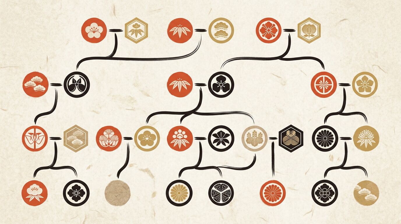 毛利家の家系図|三本の矢のイメージ