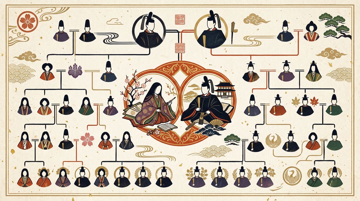 紫式部・藤原道長の家系図｜源氏物語の作者と摂関家の関係を図解