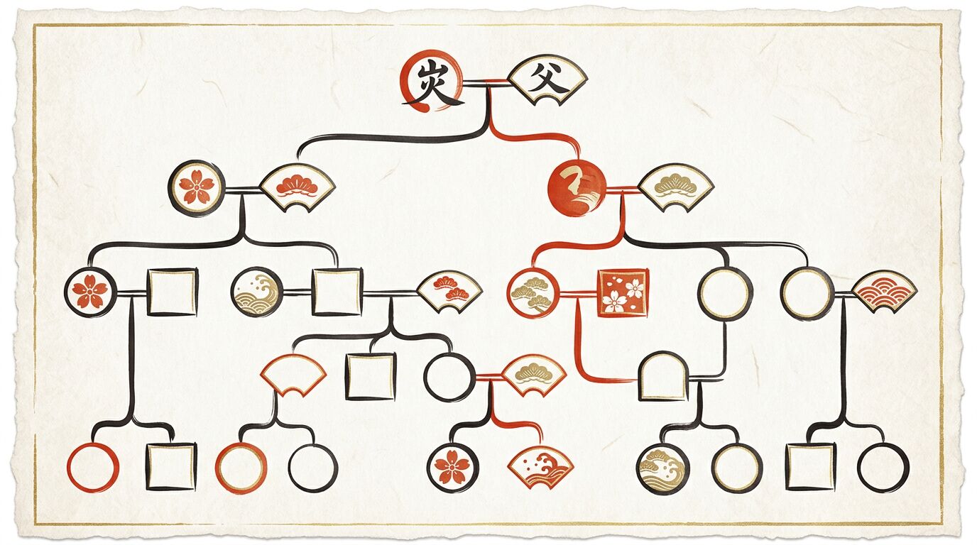 親のいとこ・いとこ違いの呼び方と親等を整理する図解
