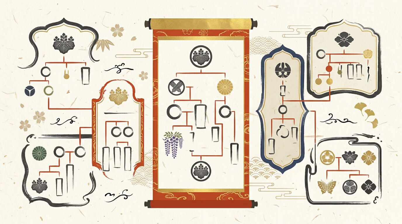 有名人・名家の家系図まとめ｜歴史人物の系図を図解で楽しむ