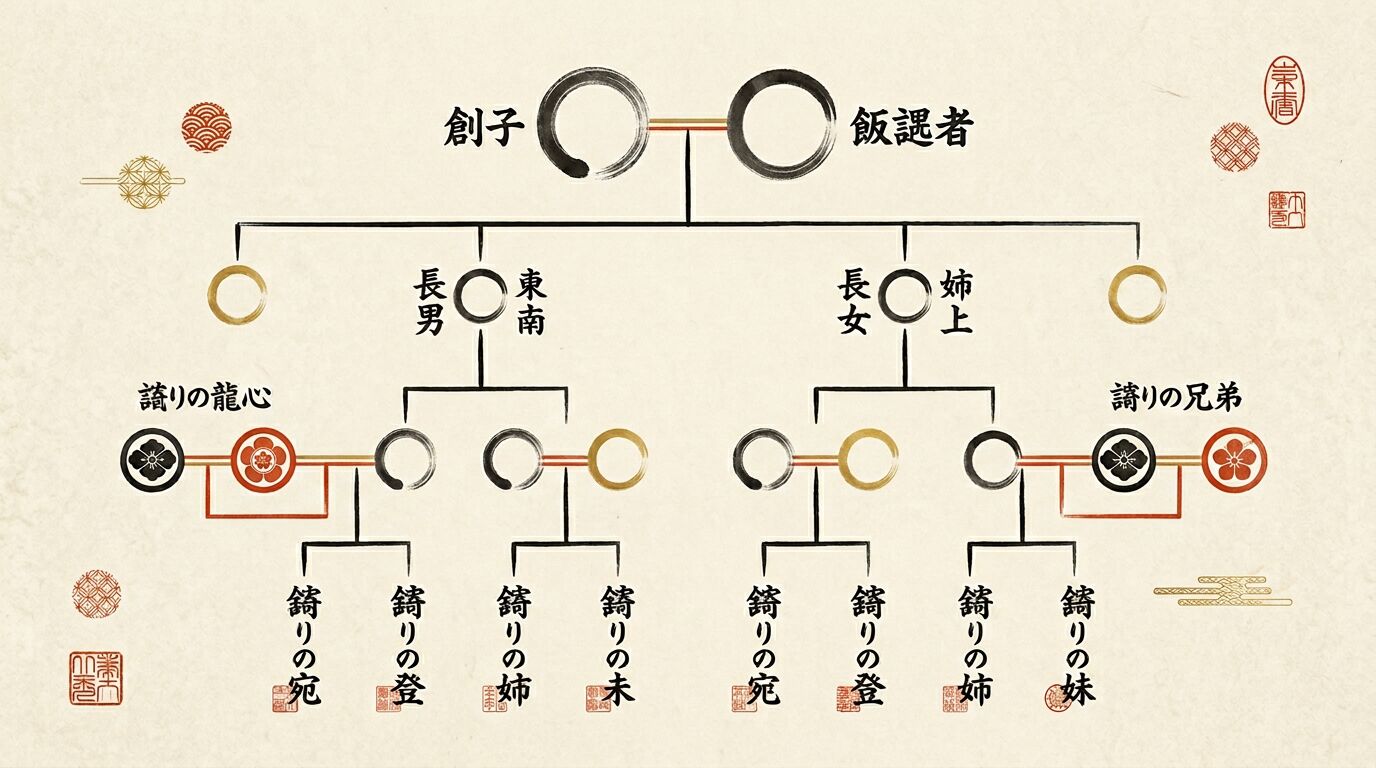 続柄「義理の家族」とは？義父母・義兄弟姉妹の書き方を家系図で解説